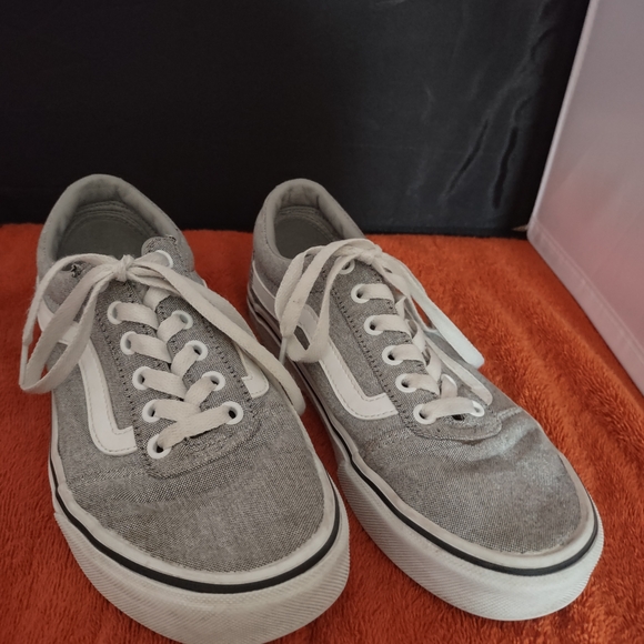 Vans Shoes - Vans Gray Canvas Women's Sneakers